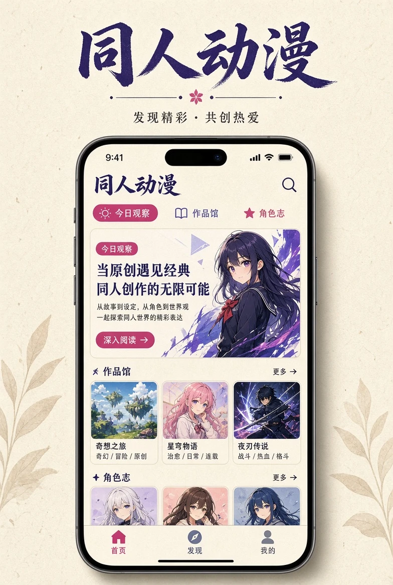 同人动漫 · 手机阅读体验